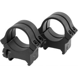 Weaver - Optics Quad Lock Rifle Scope Rings 1, Medium Height, Matte Black  