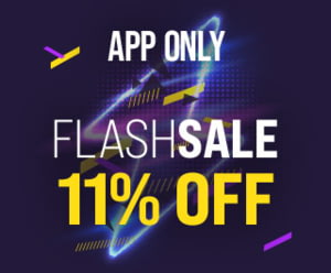 APP ONLY: Flash Sale 11% OFF