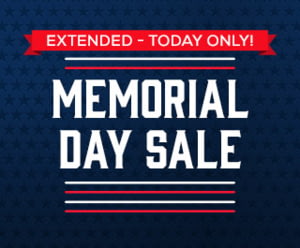 Extended Today Only! Memorial Day Sale: Get 12% Off + 2% Bucks