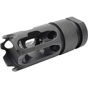 1/2x28 TPI Black Aluminum Skeleton Muzzle Brake Compensator for