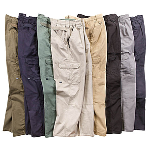 5.11 Tactical Men's Active Work Pants, Superior Fit, Double Reinforced,  100% Cotton, Style 74251