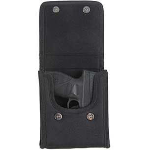 Bulldog Cases & Vaults Black Nylon Vertical Cell Phone Holster w/ Belt Loop  and Clip