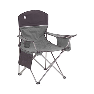 Coleman Steel Sling Oversize Folding Camping Chair w/ Cup Holder & Carry Bag