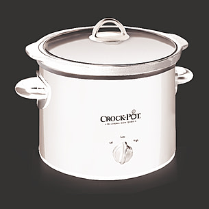Black Crock-Pot 2-QT Round Manual Slow Cooker