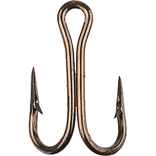 Eagle Claw 90 Degree Spread Treble Hook, Straight Point, Round Bend