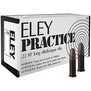 Eley Ammunition Practice .22lr 40gr. Round Nose Bullet 50 Rounds