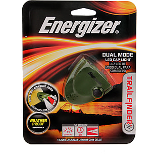 Energizer Trail Finder Dual Mode 3 LED Cap Light Free Shipping