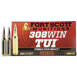 Fort Scott Munitions .308 Win 150 Grain CNC Machined Copper Brass 