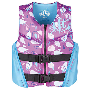 Full Throttle Hinged Rapid-Dry Flex-BackLife offers Vest - Child 30-50lbs - Aqua