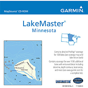 Garmin On the Water Maps GPS LakeMaster Minnesota