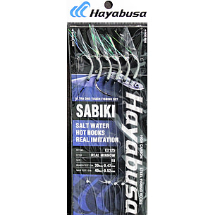 Hayabusa Hage Fish Skin Aurora Sabiki Hot Hook Bait Rig