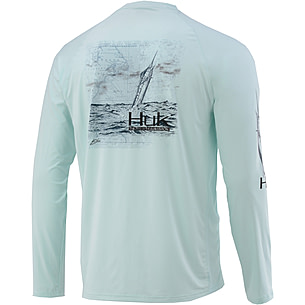 HUK Performance Fishing Art of Blue Marlin LS Graphic T-Shirts