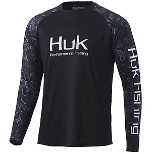 HUK Performance Fishing Current Double Header Long Sleeve - Mens