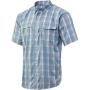 HUK Performance Fishing Tide Point Plaid SS Button Ups - Men's