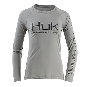 HUK Performance Fishing W Pursuit Vented LS Tops, Long Sleeve - Womens