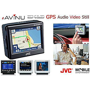 JVC eAViNU Portable Navigation w/ Card Slot, 20GB HDD, Video, Audio Playback KVPX9SN | Free Shipping over $49!