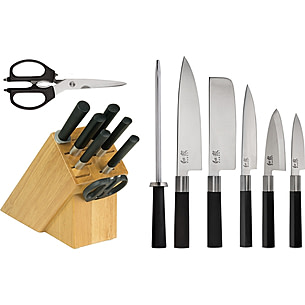 Kershaw Kitchen Knife Set in Box Carbon Stainless Steel 