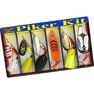 Mepps Black Fury Dressed Bass Fishing Lure Pocket Pack, Spinners