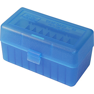 MTM Case-Gard 50 Rifle Ammo Boxes .22-250 To .308 Clear Green