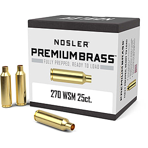 Nosler Custom Rifle Brass .270 Winchester Short Magnum