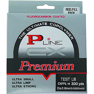 P-Line Cx Premium Fluorocarbon-Coated Mono Filler Spool