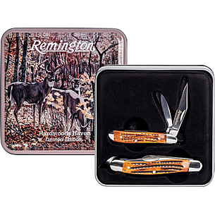 Remington Hardwoods Knife Haven Tin Set