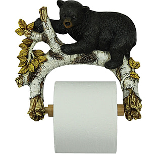 River's Edge Cute Bears Wall Mount Toilet Paper Holder | Free