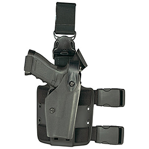  Safariland, 6360, SLS/ALS, Level 3 Retention Duty Holster,  Fits: Glock 17, 22, 31 With Light, Mid-Ride, STX Basket Weave Black, Left  Hand : Gun Holsters : Sports & Outdoors