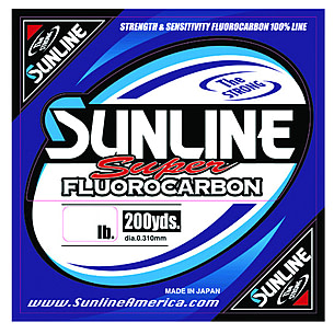 Sunline 63035884 Super Fluorocarbon 12 Lb. Super Fluorocarbon, Clear, 660 yd