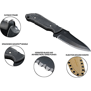 SureFire Echo Fixed Blade Tactical Utility Knife w/ 4.5in Blade EW