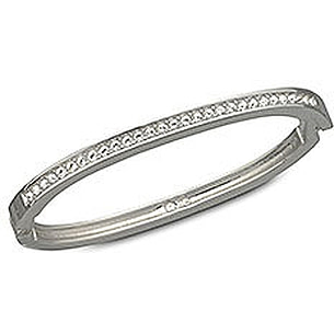 swarovski channel set bangle