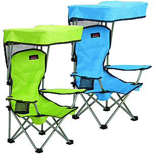 Kids folding chair online with canopy