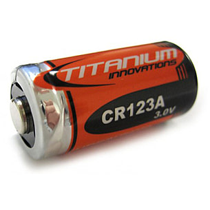 CR123 A, 3V, 1400mAh Li-Ion, Photo Power