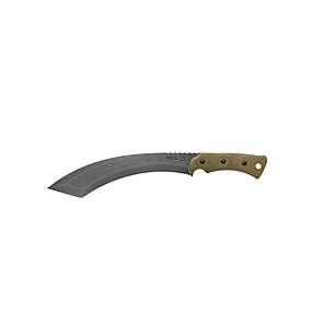 TOPS A-Klub Tungsten Fixed Blade Knife, Green Micarta Handle