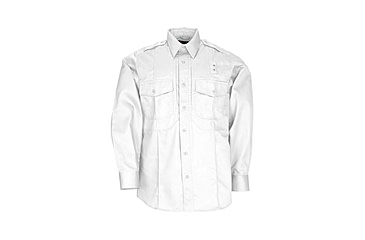 Image of 5.11 Tactical PDU Long Sleeve Twill Class B Shirt - Men's, White, XLR, 72345-010-XL-R