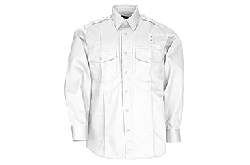 Image of 5.11 Tactical PDU Long Sleeve Twill Class B Shirt - Men's, White, SS, 72345-010-S-S