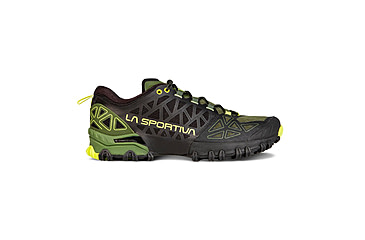Image of La Sportiva Bushido II Running Shoes - Mens, Olive/Neon, 45.5, 36S-719720-45.5