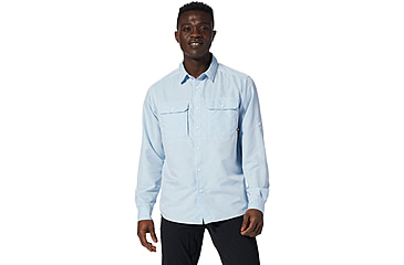 Image of Mountain Hardwear Canyon Long Sleeve Shirt - Mens, Blue Chambray, Medium, 1648751453-M