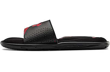Image of Under Armour UA Ignite VI Slide Sandal - Mens, Black/Red, 7, 30227110017
