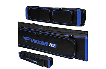 Image of Vexan Ice Fishing Rod &amp; Tackle Bag 36 in Soft Case, Blue, Vexan ICE 36 - Bag