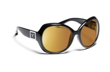 Image of 7 Eye Lily Sunglasses - Women's, Glossy Black Frame, SharpView Gray Lenses, 820541