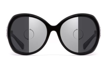 Image of 7 Eye Signature Series Lily Sunglasses - Women's, Photochromic Day Night Eclypse Lenses, Glossy Black Frame, 820517