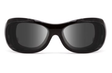 Image of 7Eye by Panoptix Womens AirShield Sedona Sunglasses, RX Ready, Black Pearl Frame, SharpView Gray Lens, M-L 325041