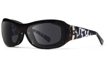 Image of 7Eye by Panoptix Womens AirShield Sedona Sunglasses, RX Ready, Black Pearl Frame, SharpView Polarized Gray Lens, M-L 325053