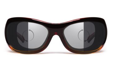 Image of 7Eye by Panoptix Womens AirShield Sedona Sunglasses, RX Ready, Light Tortoise Frame, Photochromic Day/Night Eclypse Lens, M-L 326017