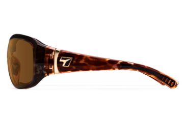 Image of 7Eye by Panoptix Womens AirShield Sedona Sunglasses, RX Ready, Light Tortoise Frame, SharpView Polarized Copper Lens, M-L 326054