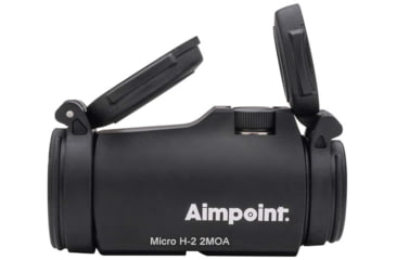 Image of Aimpoint Micro H-2 Red Dot Reflex Sight, 2 MOA Dot Reticle, Black, Semi Matte, Anodized, 200186