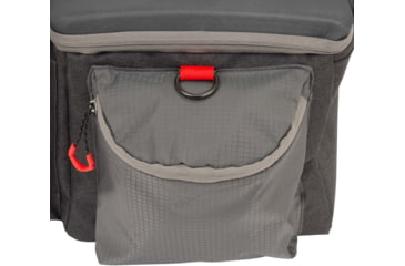 Image of Allen Competitor Premium Molded Lockable Range Bag, Internal Tote and Fold-Up Gun Mat, Heather Gray/Red, 16.6 in x 9 in x 11.8 in, 8325