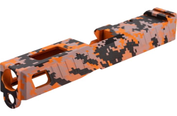 Image of American Tactical Arms OPMOD ATA19 Badger Slide W/ Optic Cut, Glock 19, Gen 3, Orange Digital, SLD-ATA19-BDR-DIGI-ORNG-RMR