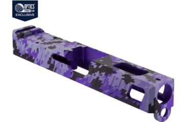 Image of American Tactical Arms OPMOD ATA19 Badger Slide W/ Optic Cut, Glock 19, Gen 3, Purple Digital, SLD-ATA19-BDR-DIGI-PURP-RMR